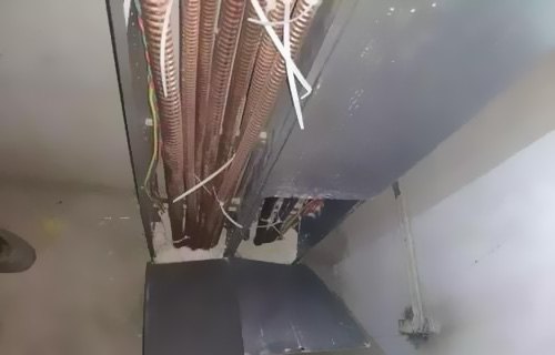 防火棉封堵橋架施工過(guò)程